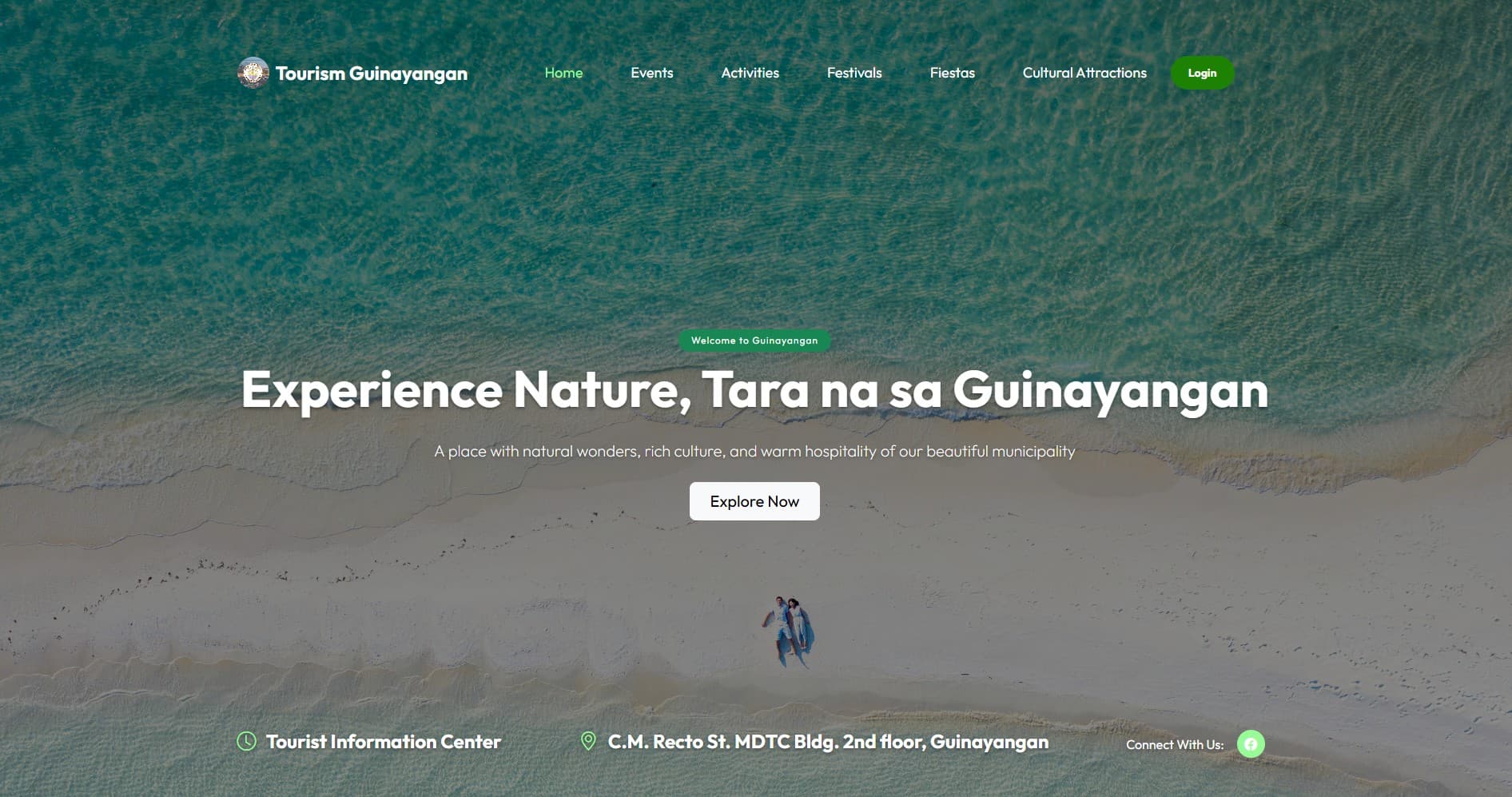 Tourism Website screenshot